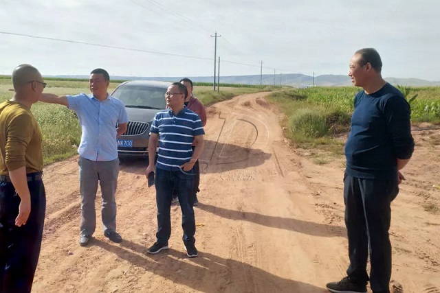 中墾乳業(yè)集團來定考察萬噸奶牛養(yǎng)殖項目